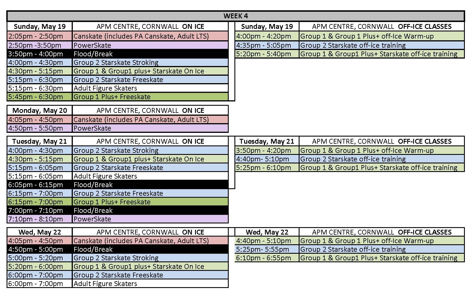 2024 May June Weekly Schedules Island Skating Academy Powered By   2024 Spring Weekly Schedule Page 3 